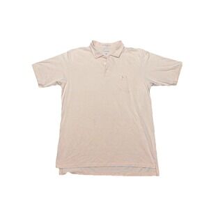 Friars Head B. Draddy Polo Shirt Mens XL‎ Orange Blue Striped Short Sleeve Golf